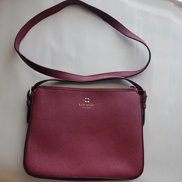 kate spade Handbags - Kate Spade Burgundy Crossbody Bag .